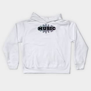 Music sound wave Kids Hoodie